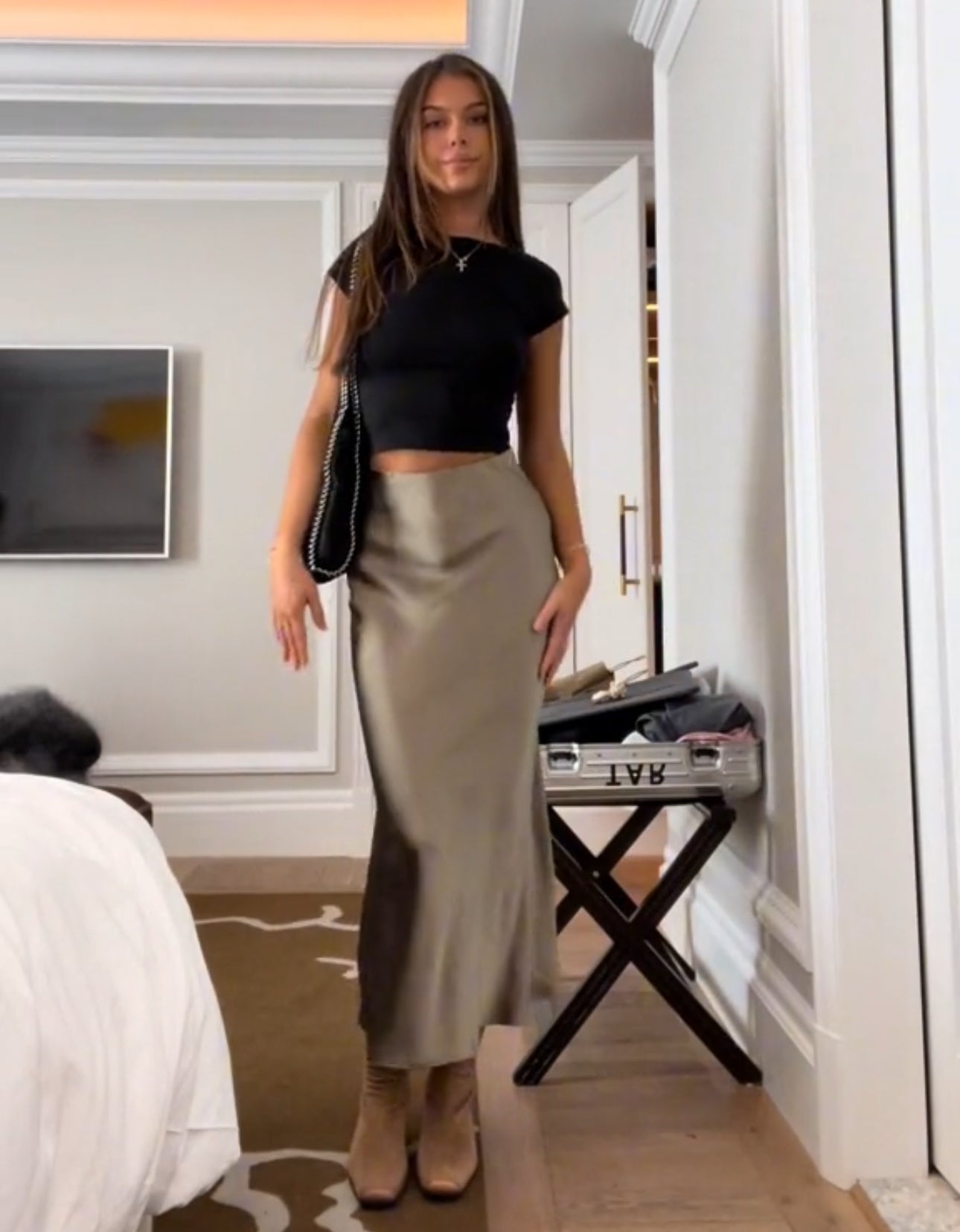 Oranji ® | July | Satin Maxi Skirt