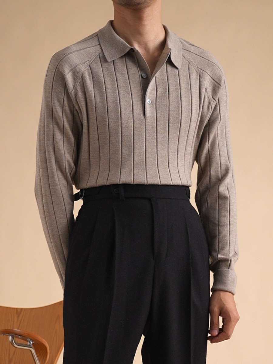 Oranji ® | Elegante Heren Fijngebreide Polo