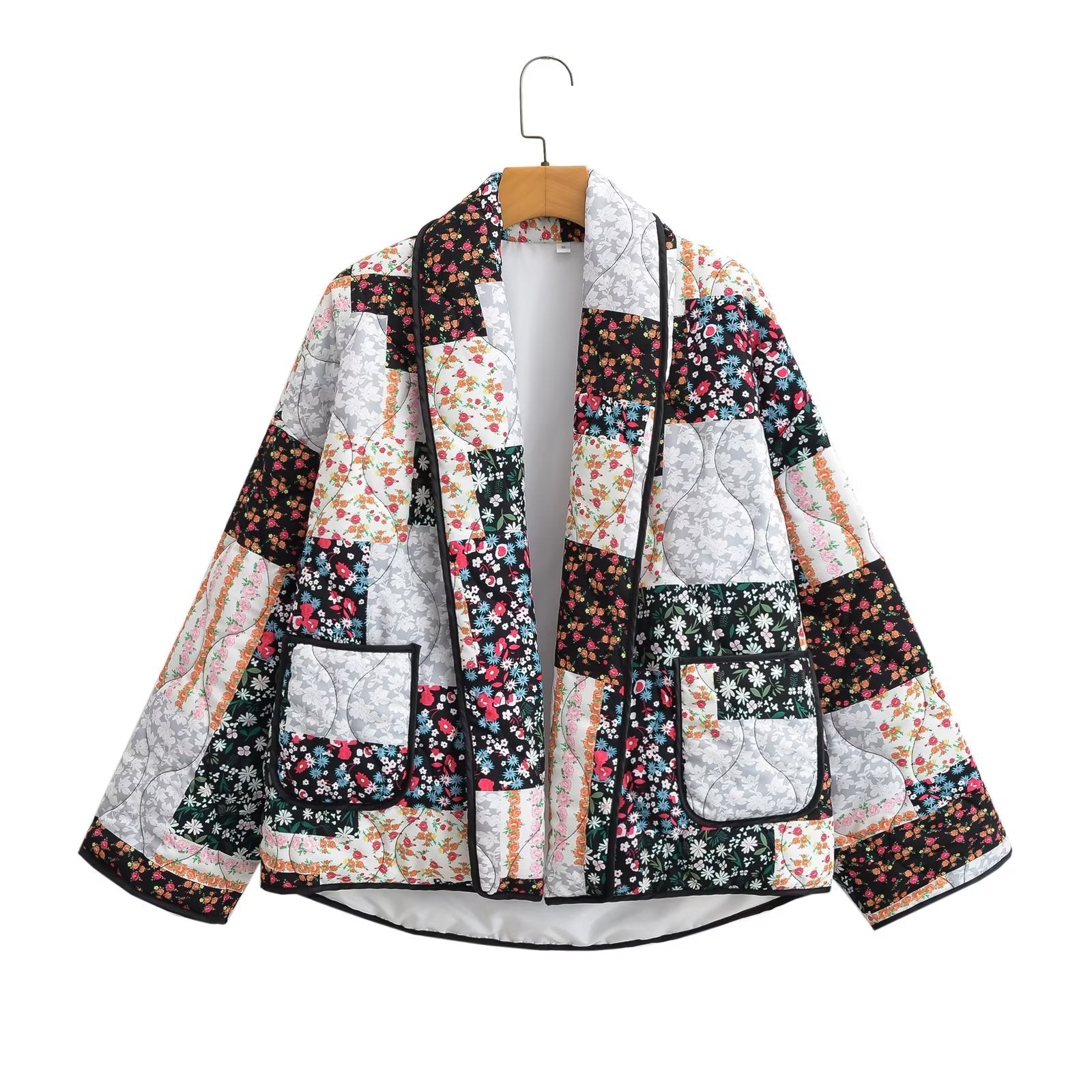 Oranji ® | Revvy | Jas met bloemenpatchworkprint