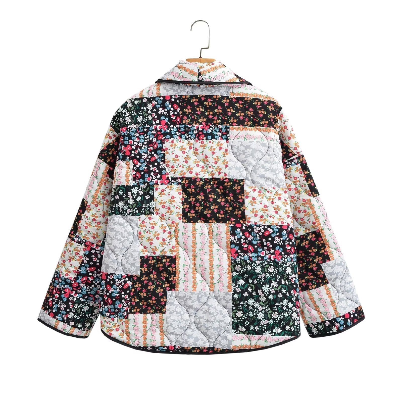 Oranji ® | Revvy | Jas met bloemenpatchworkprint