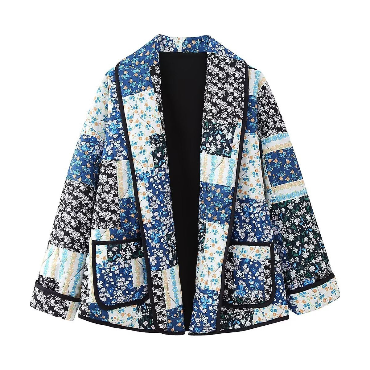 Oranji ® | Revvy | Jas met bloemenpatchworkprint
