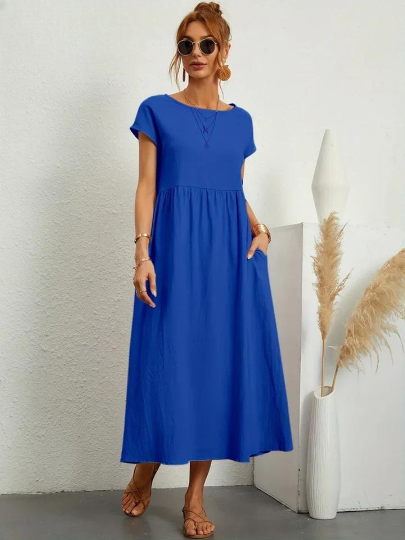 Marcia | Luchtige jurk van premium stof in Floating-stijl
