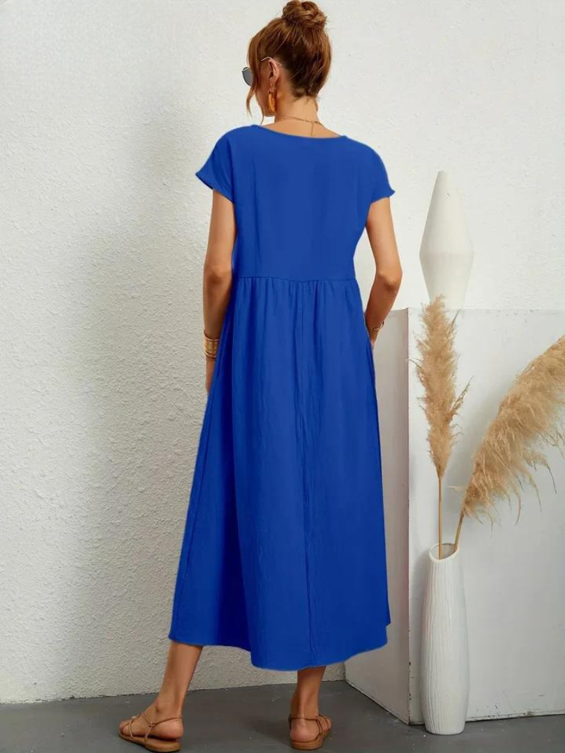 Marcia | Luchtige jurk van premium stof in Floating-stijl