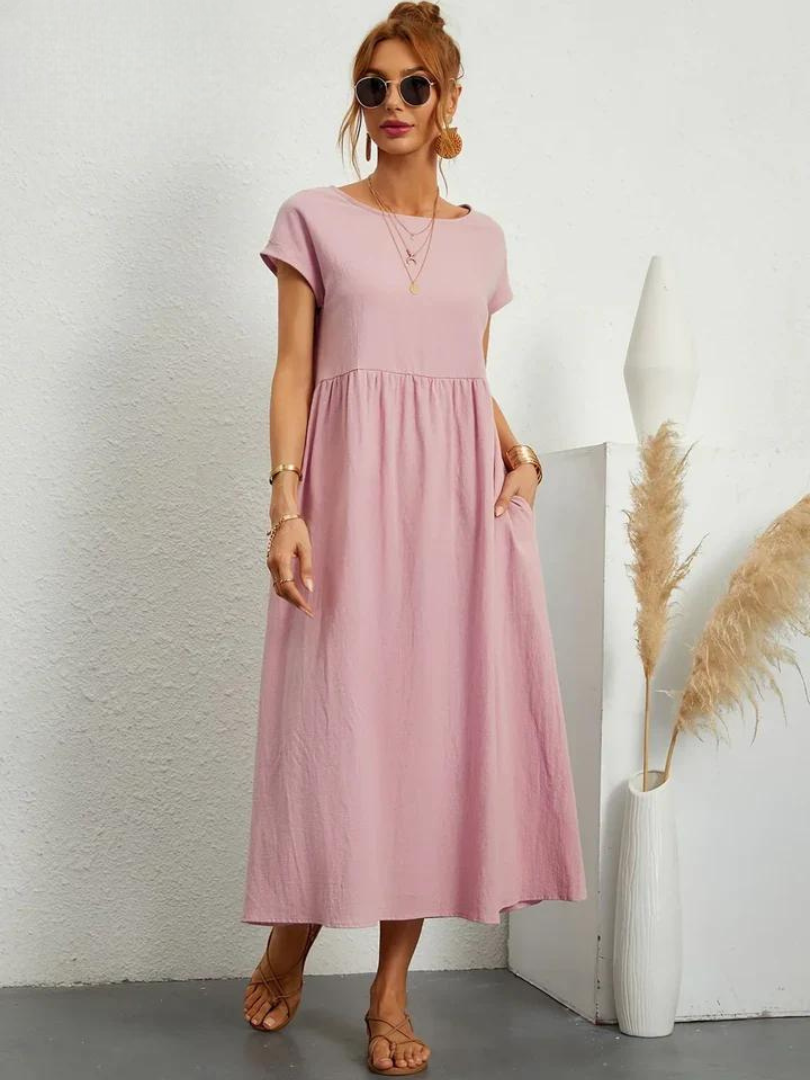 Marcia | Luchtige jurk van premium stof in Floating-stijl