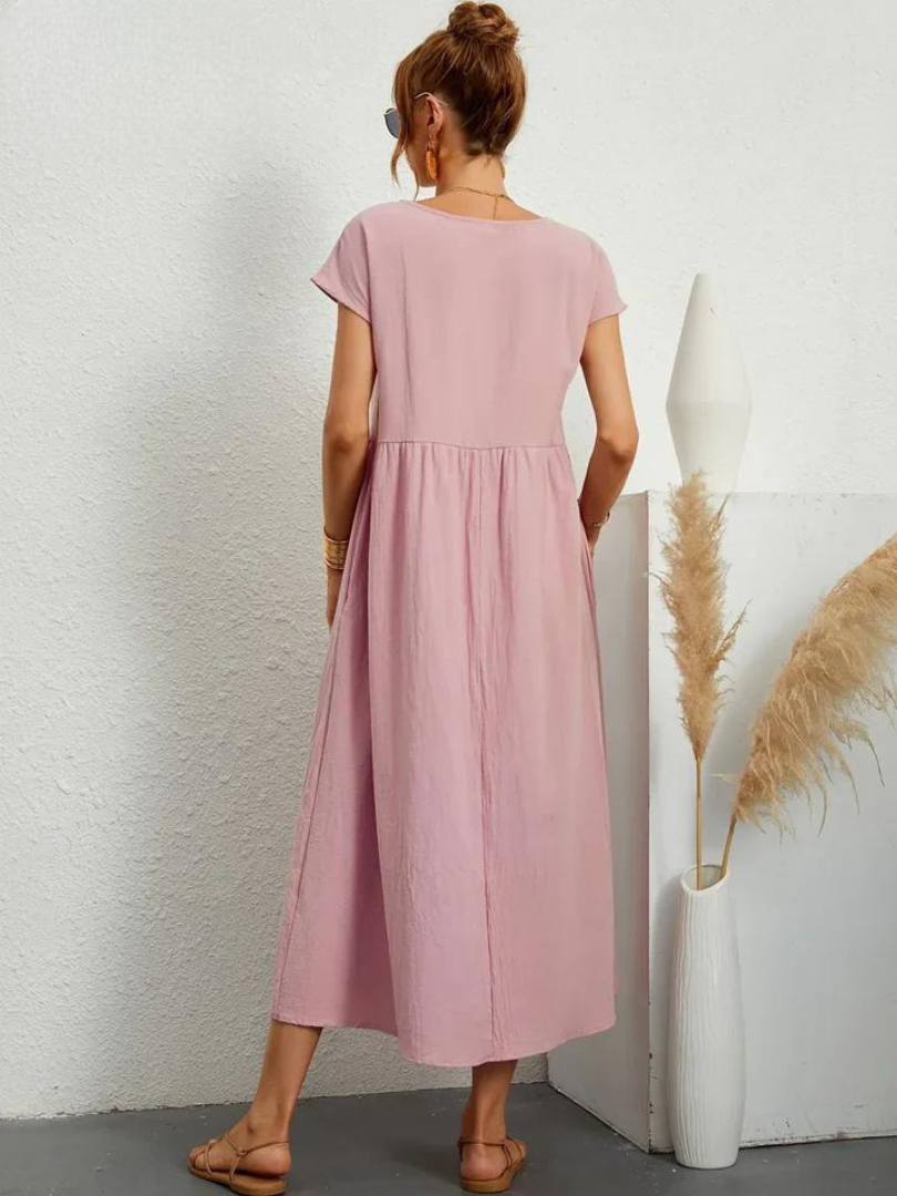 Marcia | Luchtige jurk van premium stof in Floating-stijl