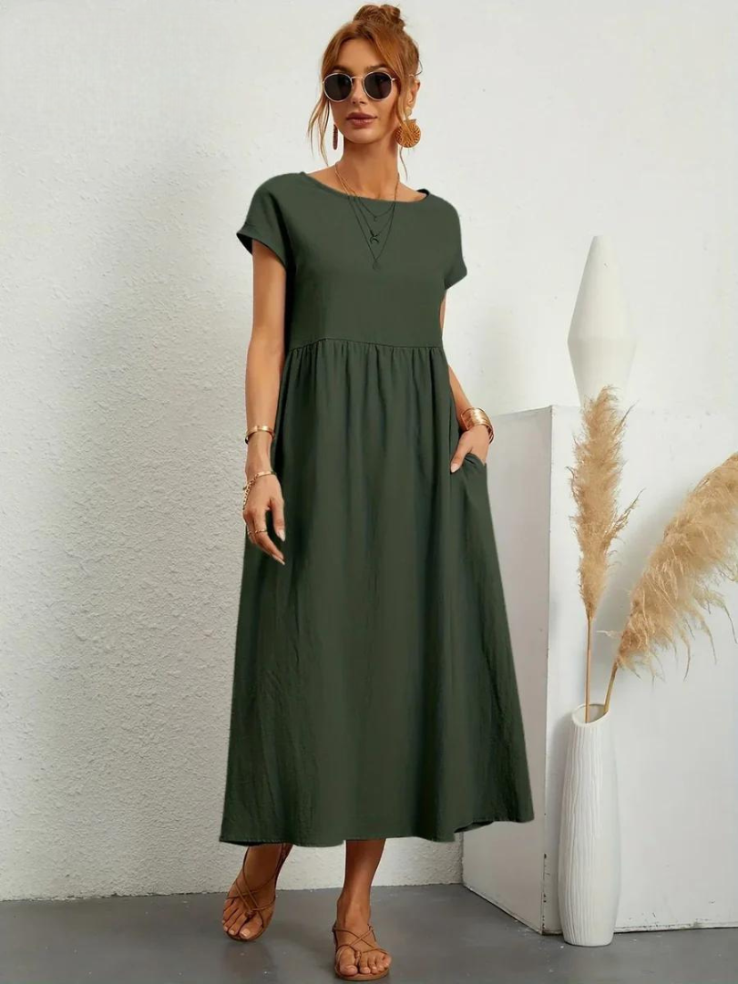 Marcia | Luchtige jurk van premium stof in Floating-stijl