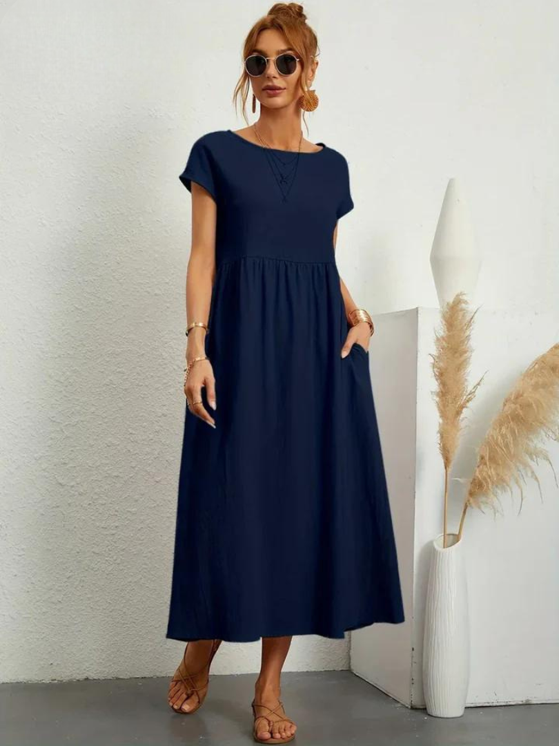 Marcia | Luchtige jurk van premium stof in Floating-stijl