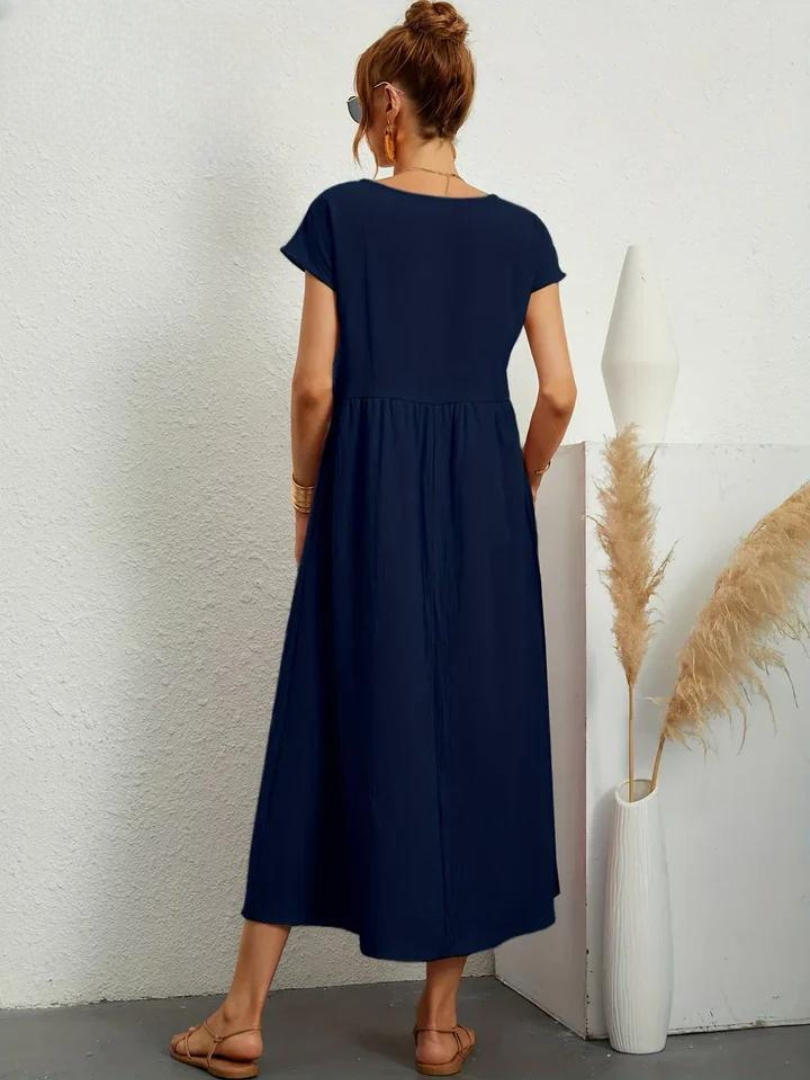Marcia | Luchtige jurk van premium stof in Floating-stijl