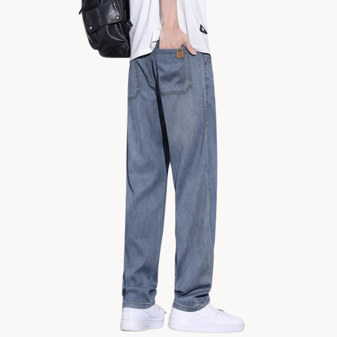 Oranji ® | Heren Loose-Fit Jeans met Retro Look