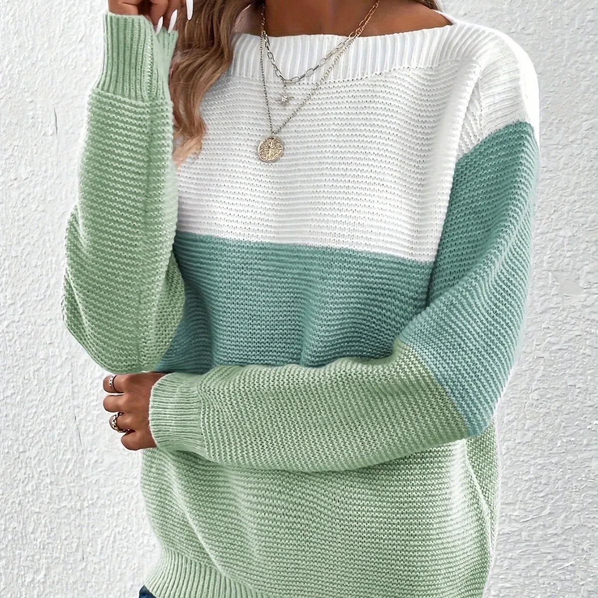 Amara™ | Stijlvolle patchwork sweater in drie kleuren