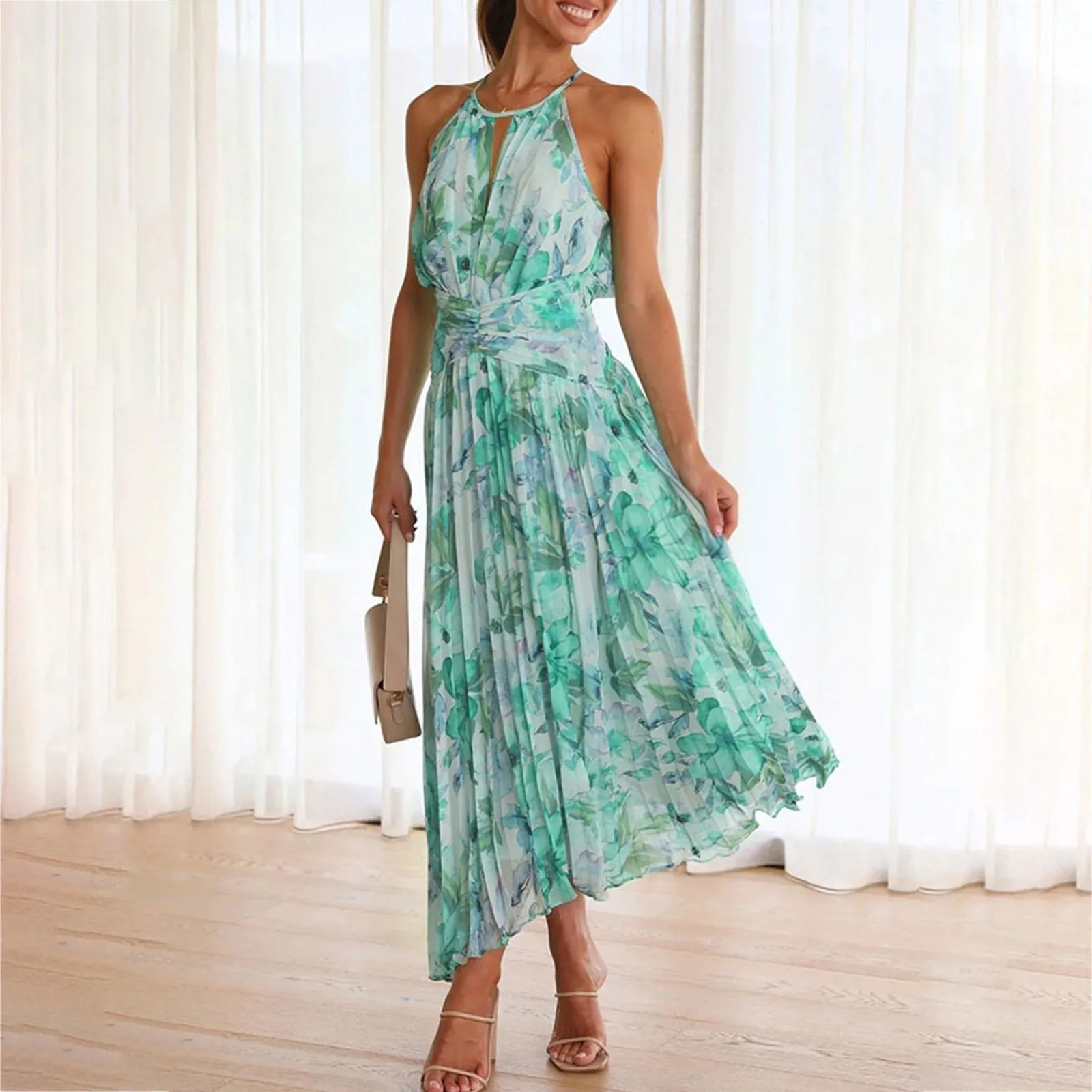 Tropische Elegantie – Maxi Jurk