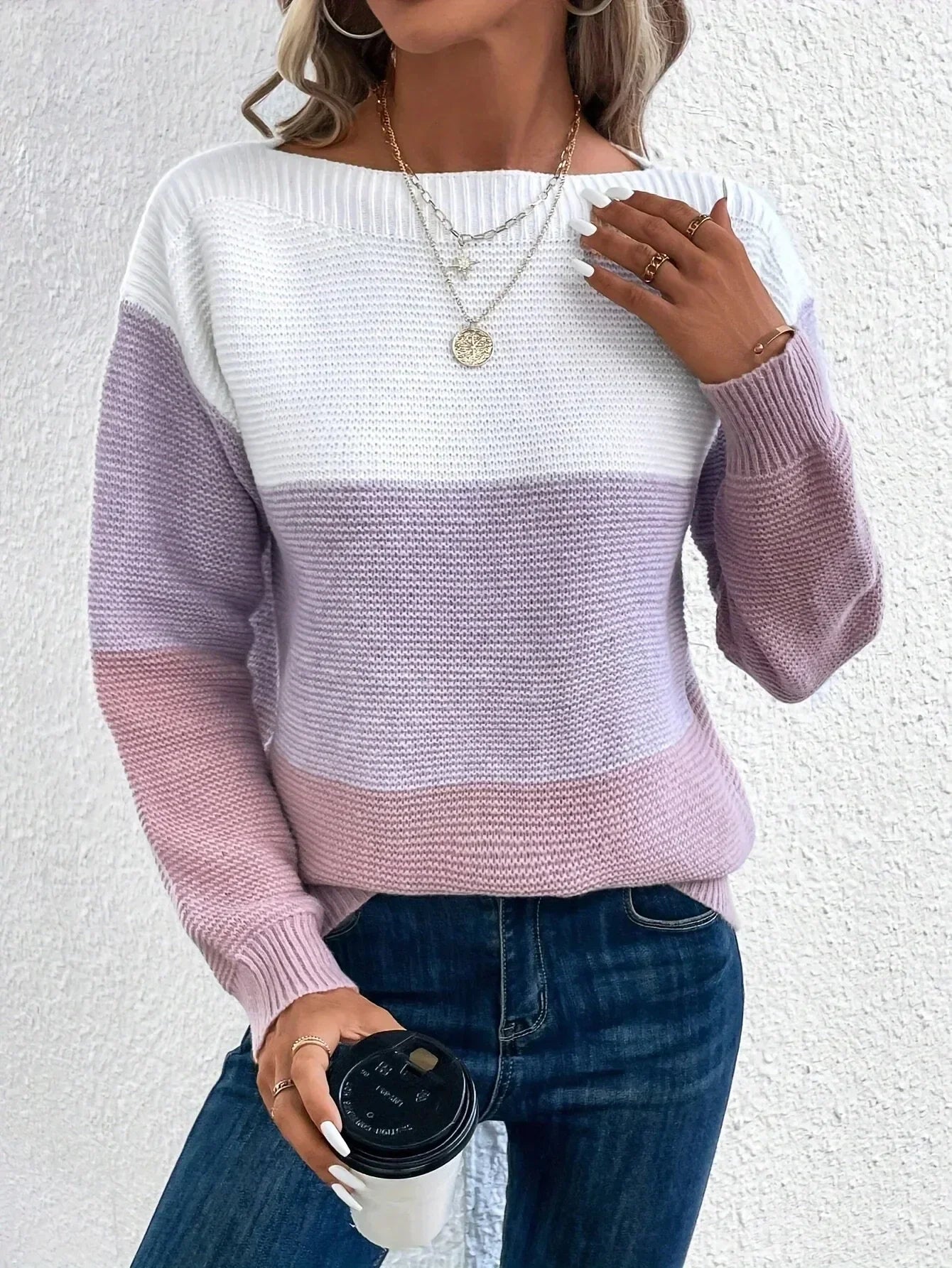 Amara™ | Stijlvolle patchworktrui in drie kleuren