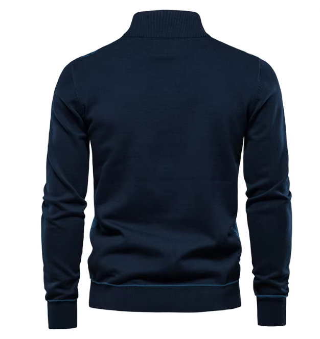 MIRAVO | Herenpullover met Halve Rits