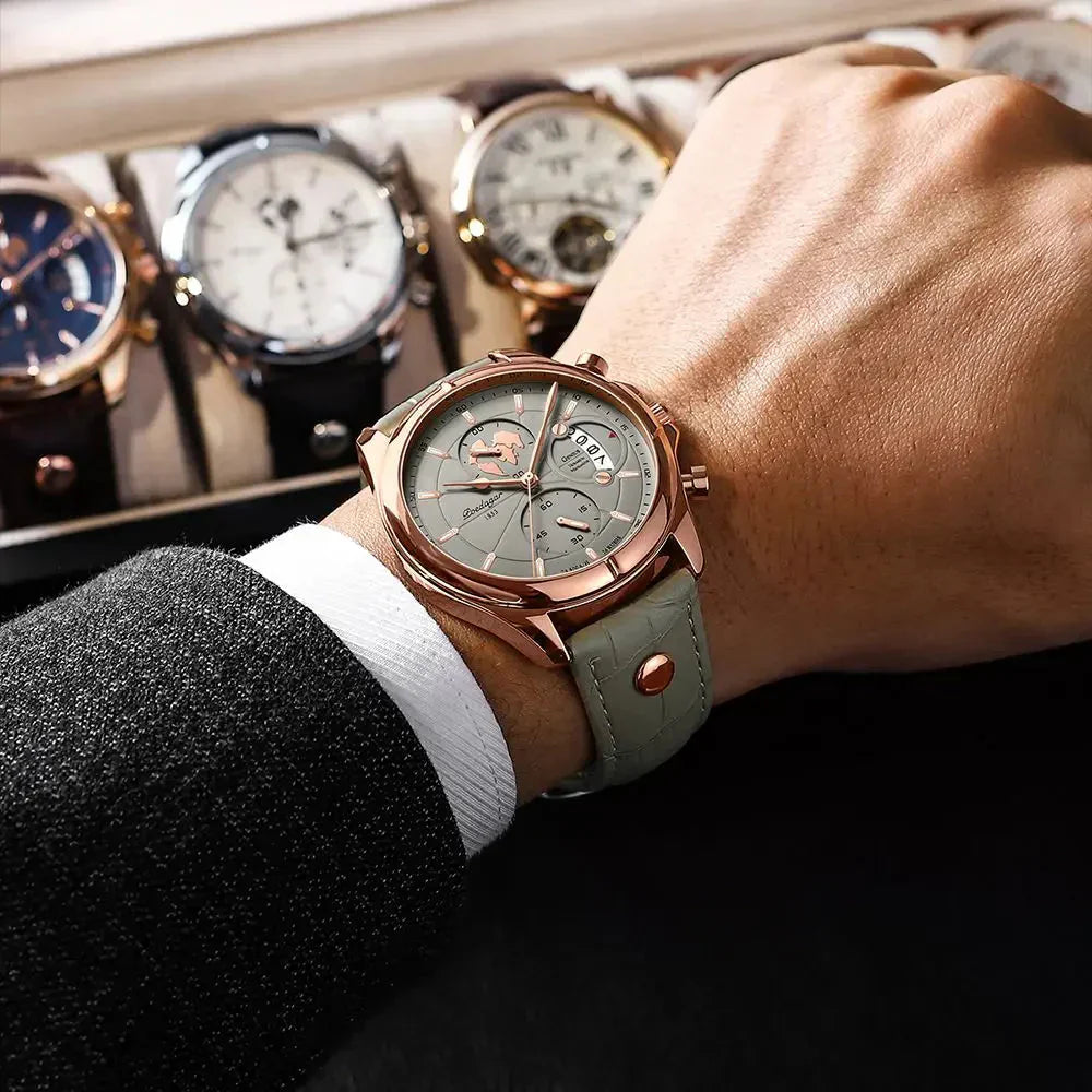 Poedagar Classic Chronograph Horloge