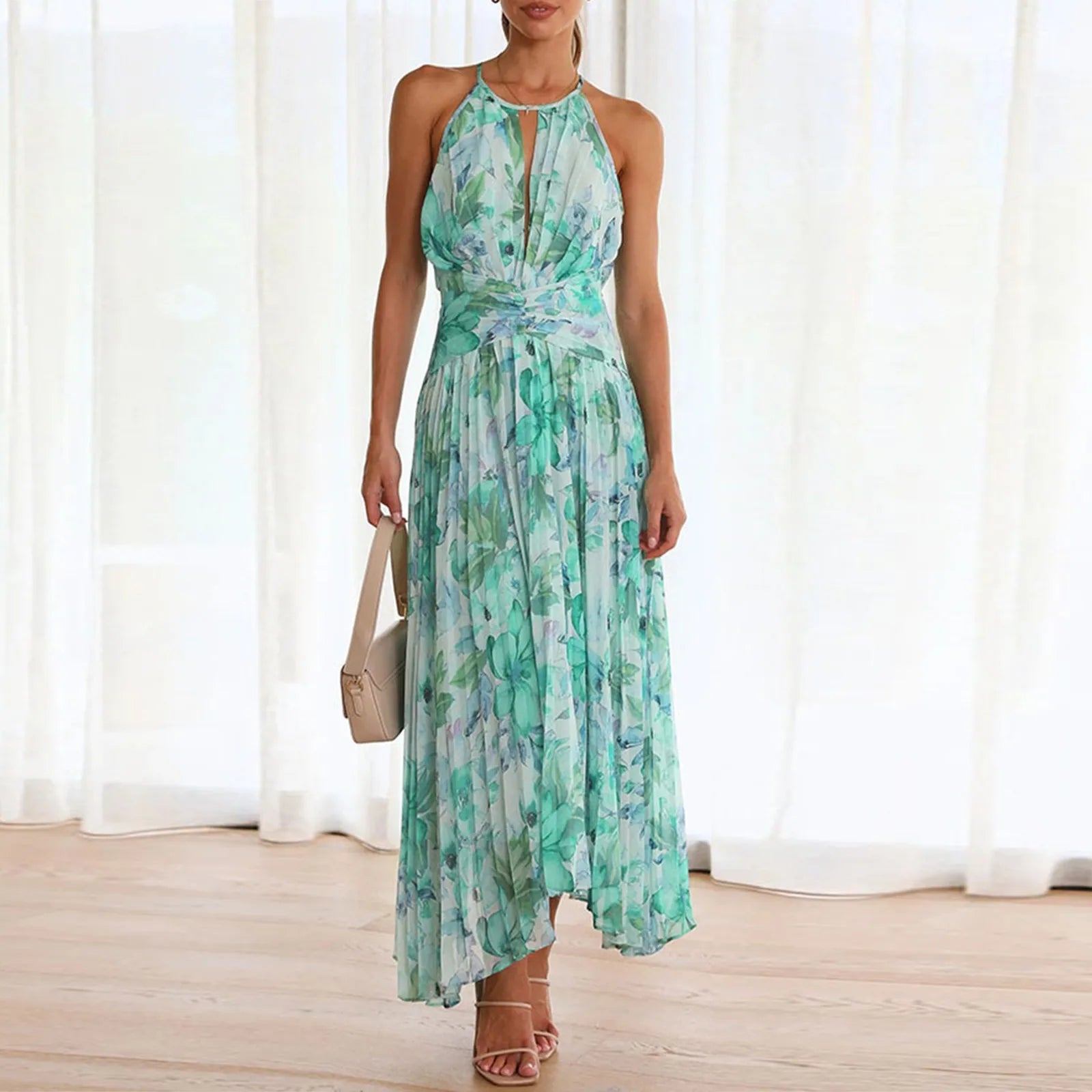 Tropische Elegantie – Maxi Jurk