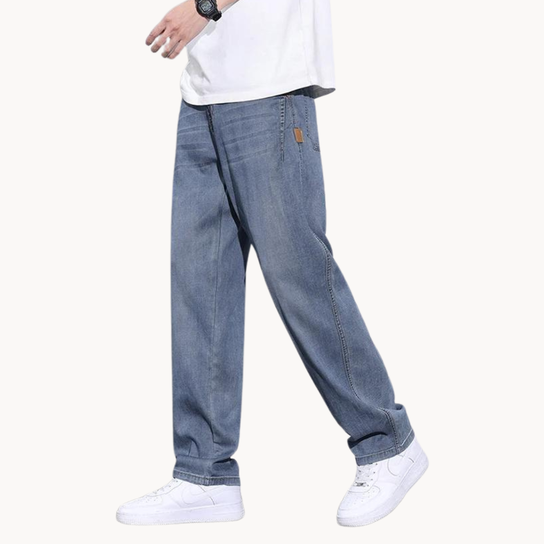 Oranji ® | Heren Loose-Fit Jeans met Retro Look
