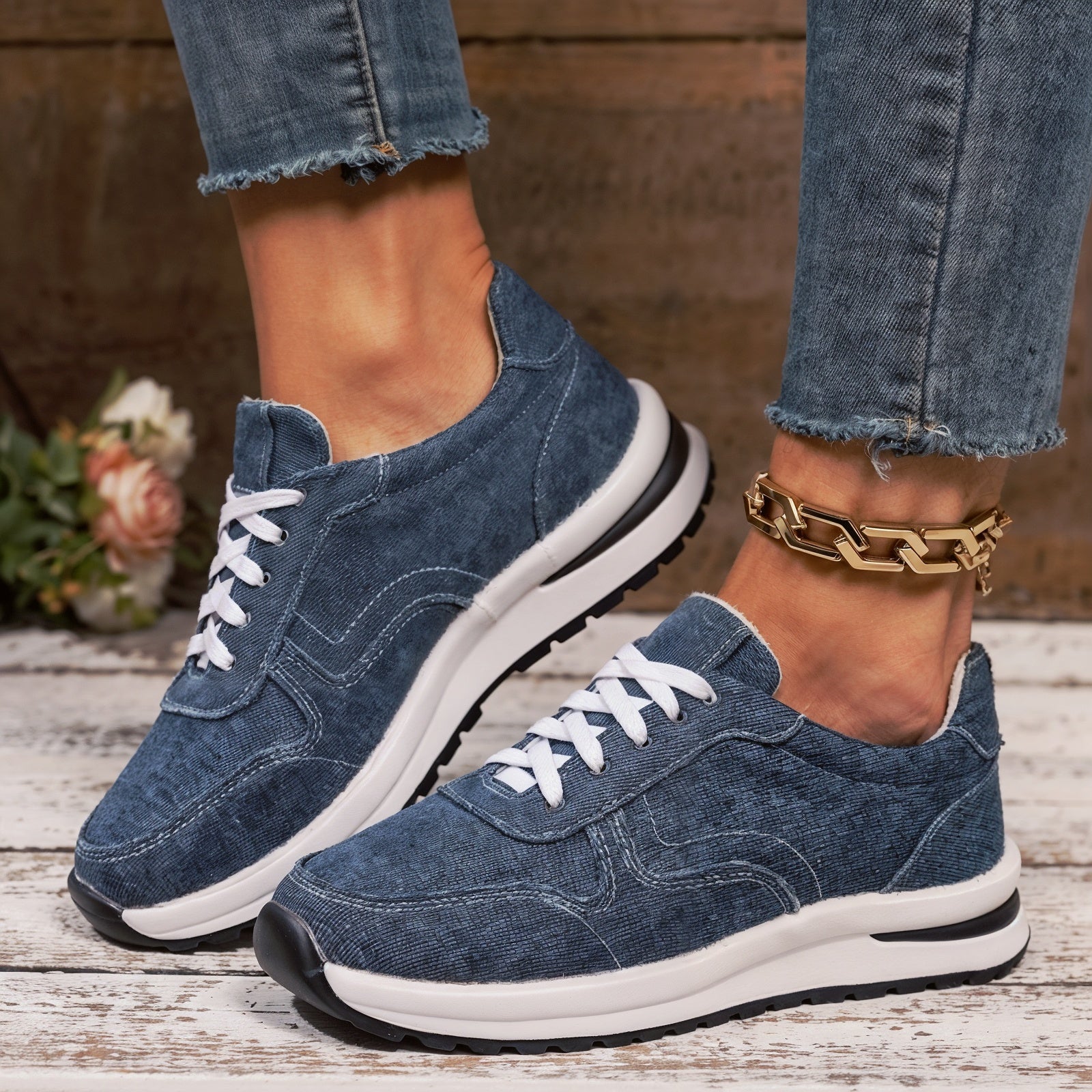 Virginia β Ongelooflijk Comfortabele Orthopedische Sneakers met Dikke Zool voor Ondersteuning Gedurende de Hele Dag