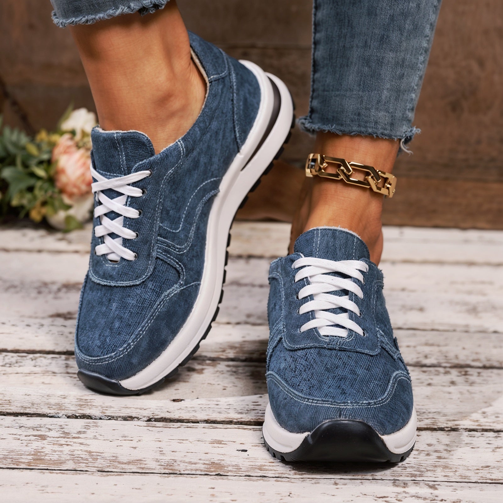 Virginia β Ongelooflijk Comfortabele Orthopedische Sneakers met Dikke Zool voor Ondersteuning Gedurende de Hele Dag