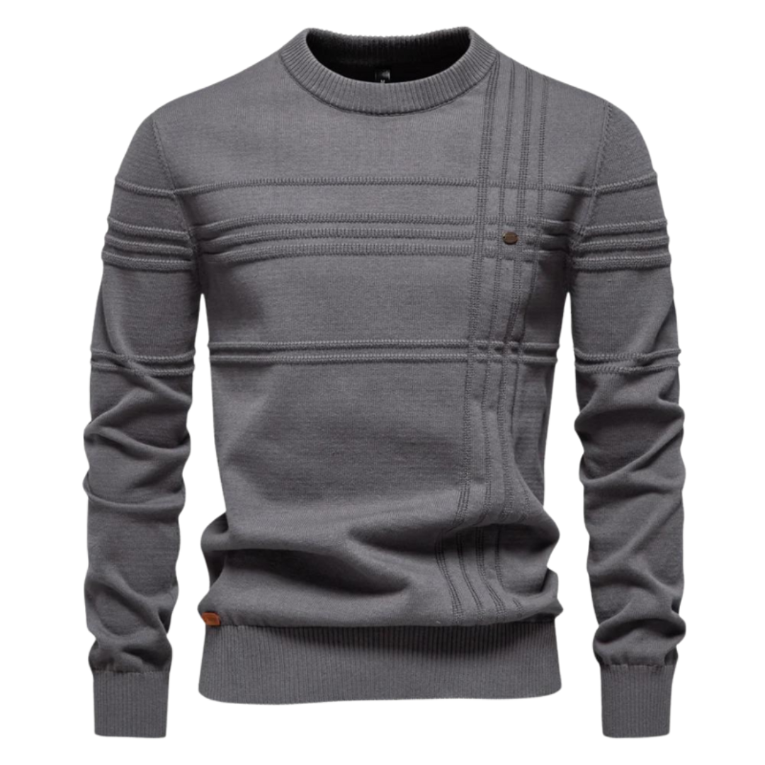 MIRAVO | Elegante herenpullover met ruitdesign