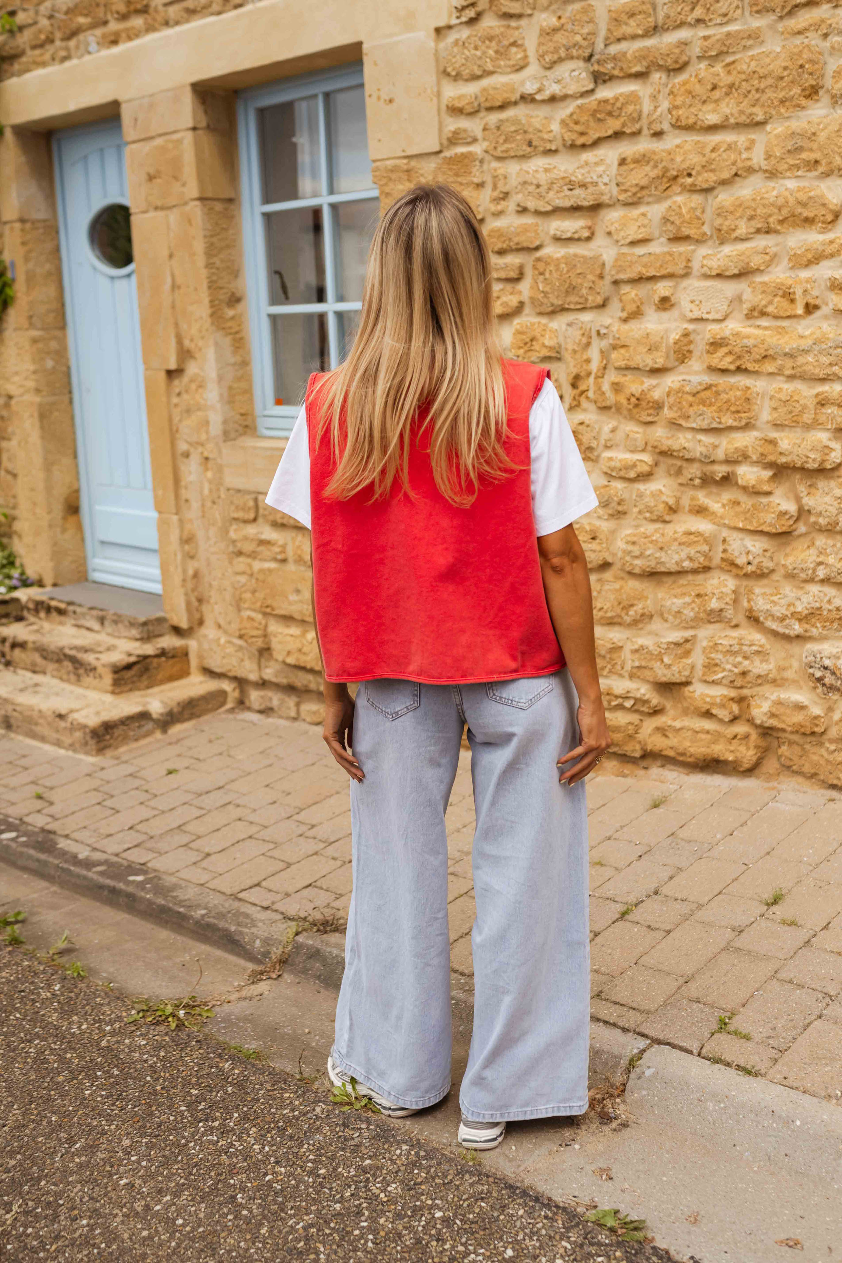 Żaneta | Vrije gilet met knopen voor dagelijks gebruik