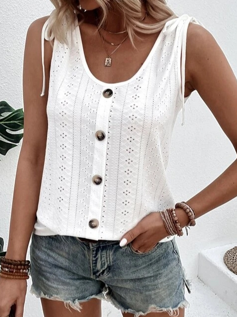 Oranji ® | Sara | Mouwloze Blouse (Bijna uitverkocht)