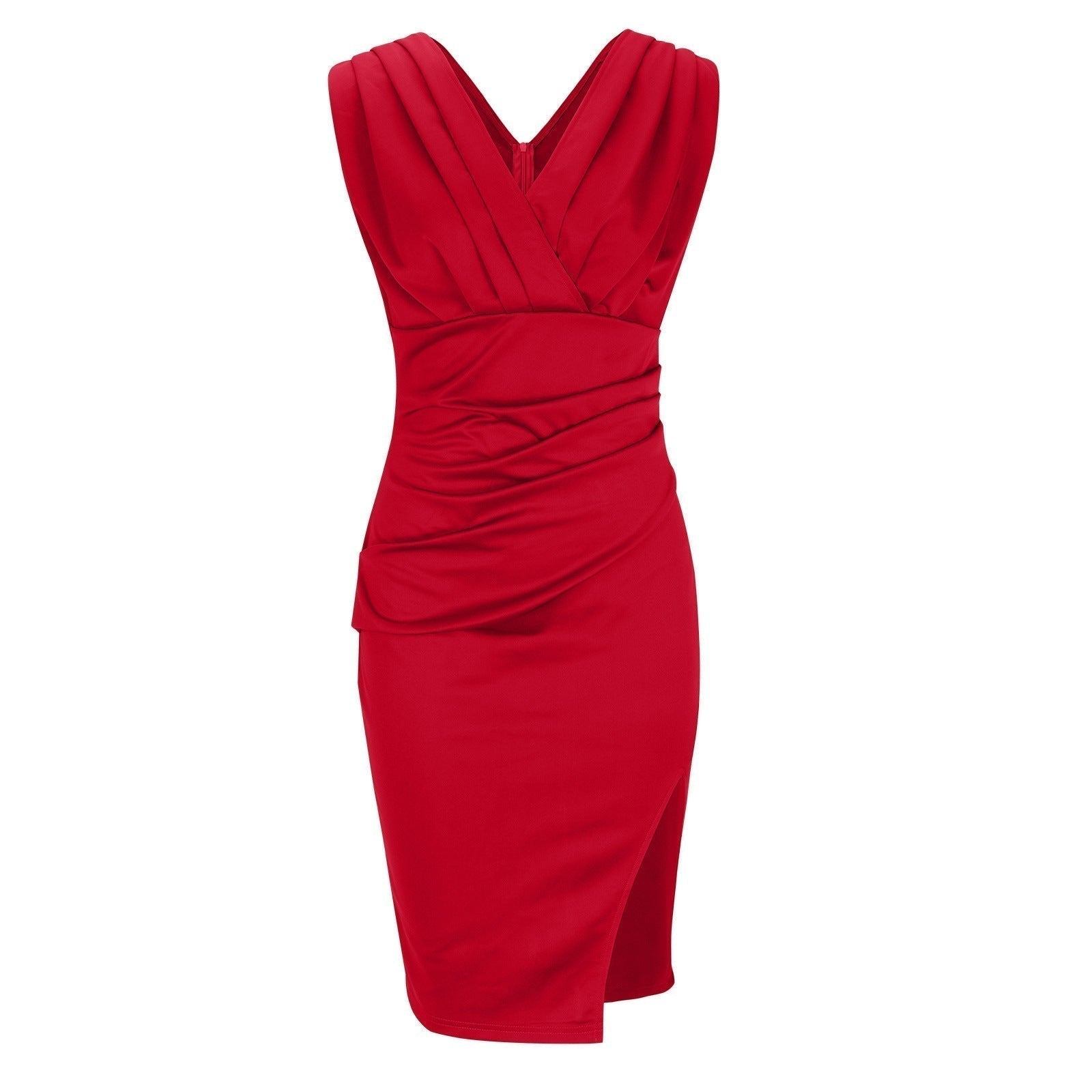 Nadia | Drapé Midi Jurk Delight