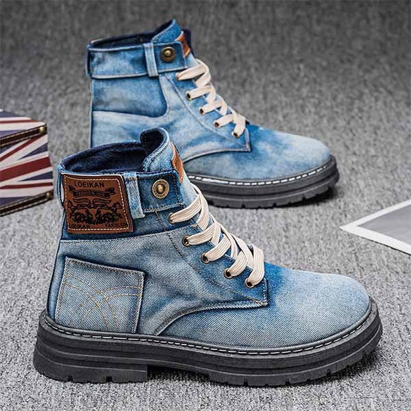 HEREN TRENDY DENIM HOGE BOOTS MTA1880G8I