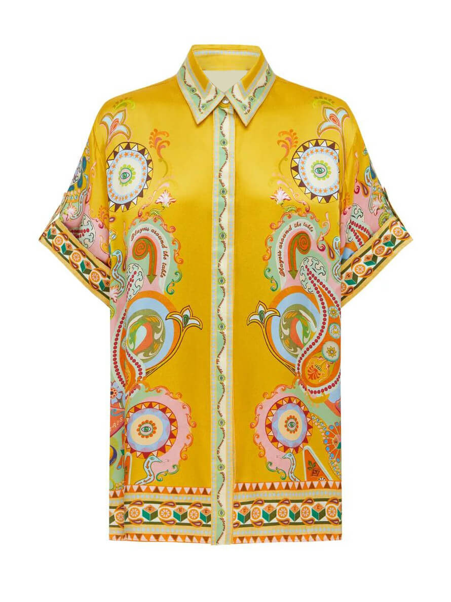 Oranji ® | Satijnen unieke oversized tweedelige set