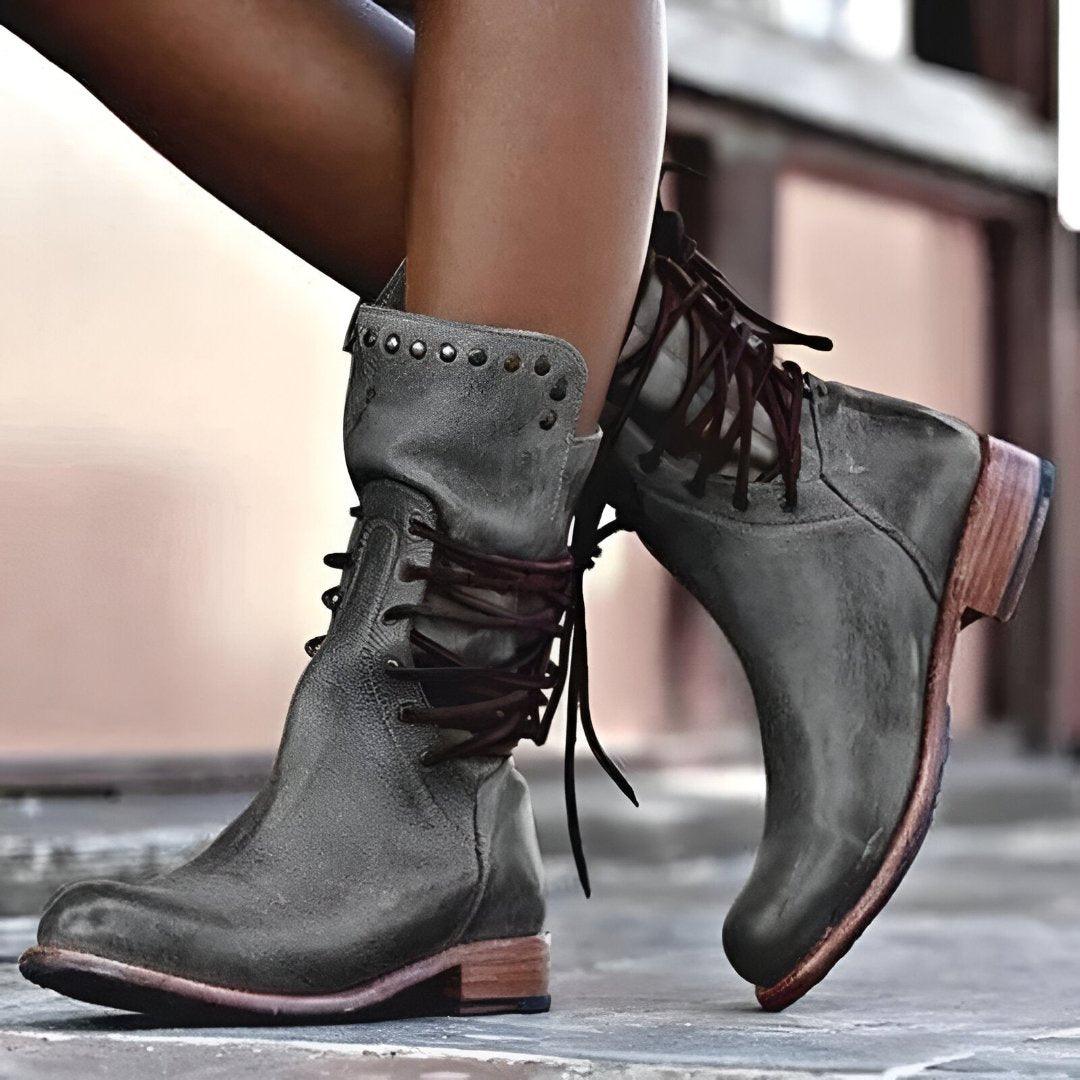 Ramona - Klassieke leren veterschoenen die stijl met comfort combineren