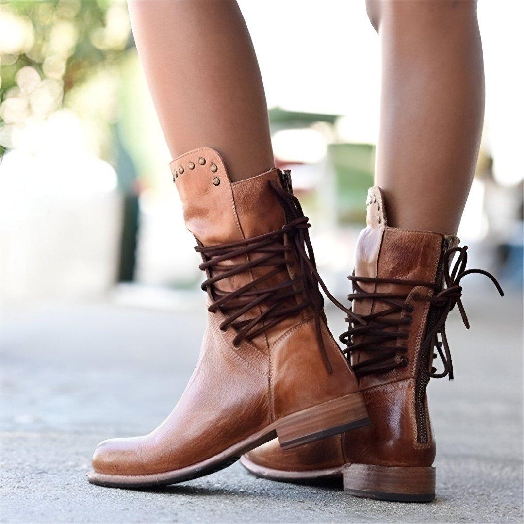 Ramona - Klassieke leren veterschoenen die stijl met comfort combineren