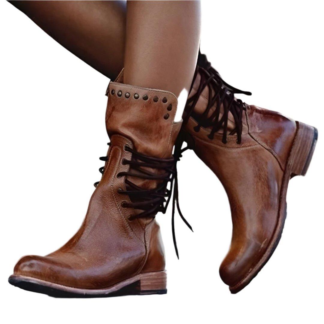 Ramona - Klassieke leren veterschoenen die stijl met comfort combineren