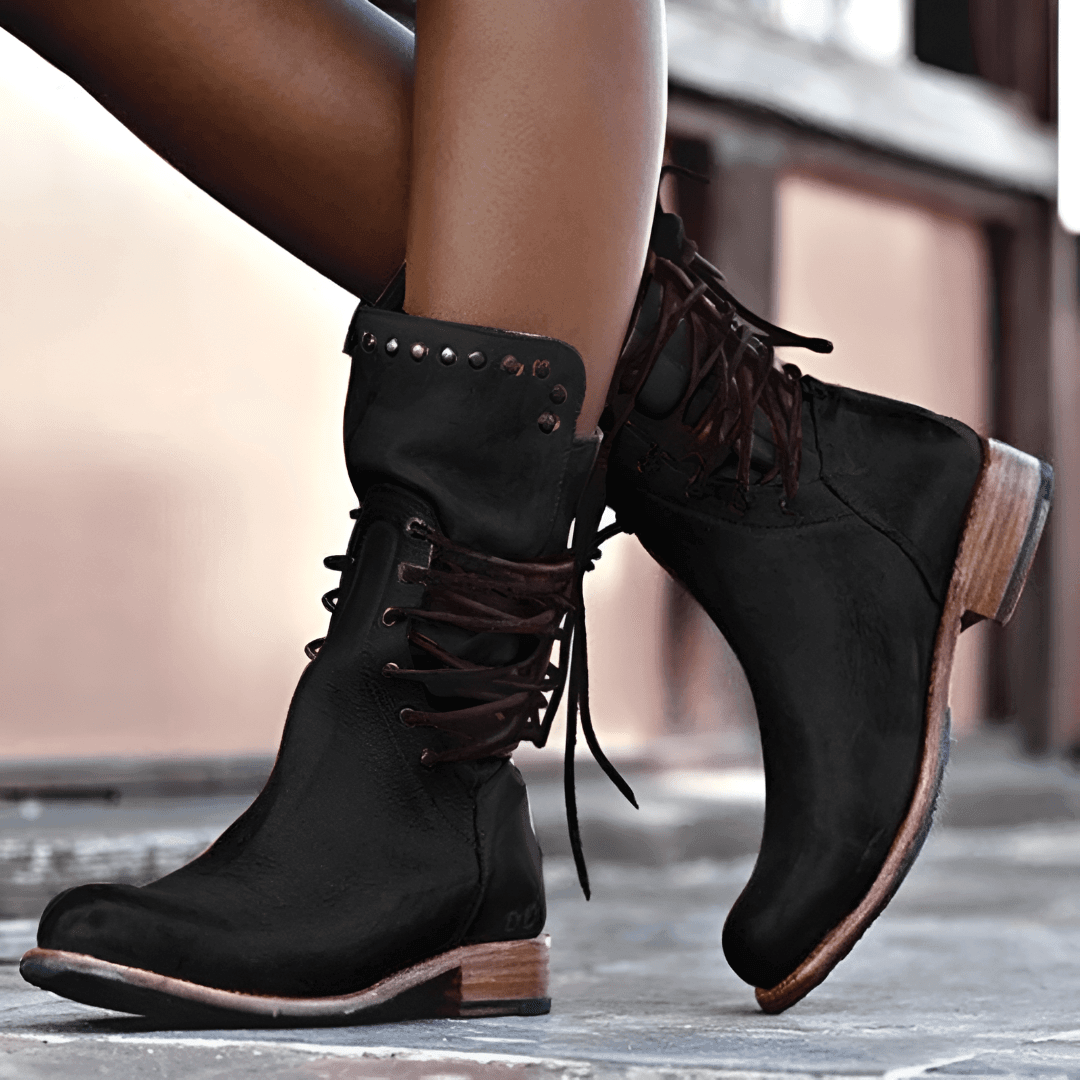 Ramona - Klassieke leren veterschoenen die stijl met comfort combineren