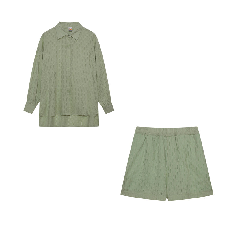Oranji ® | Maud | Chic Shirt & Shorts Set