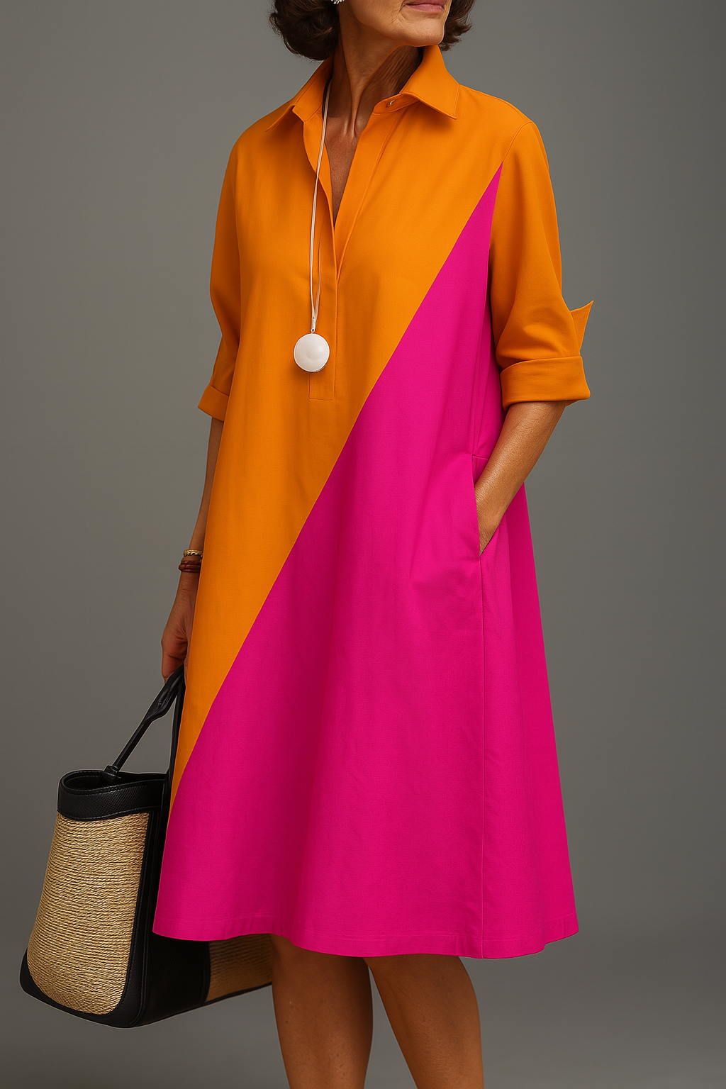 ANNA| Elegante Midi-Jurk