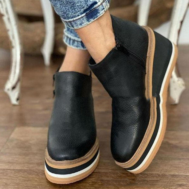 Lucia - Orthopedische leren sneakers met comfortabele zool