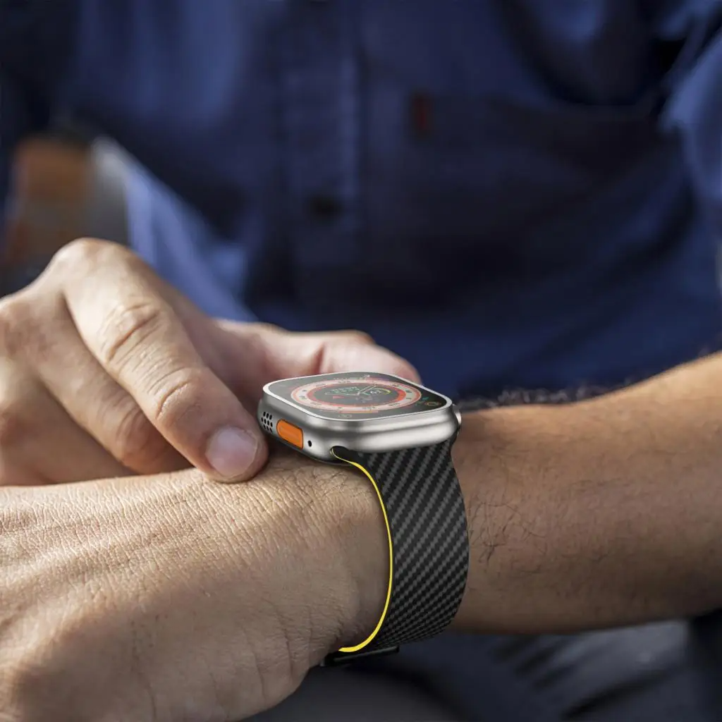 Carbonfiber band voor Apple Watch Pulse