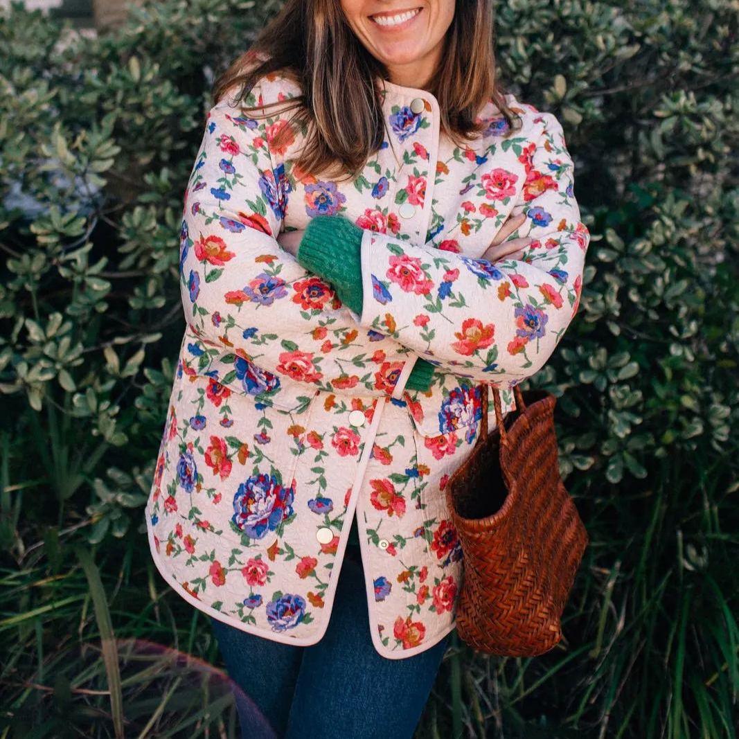 Oranji ® | Katy | Katoenen jas met bloemenprint