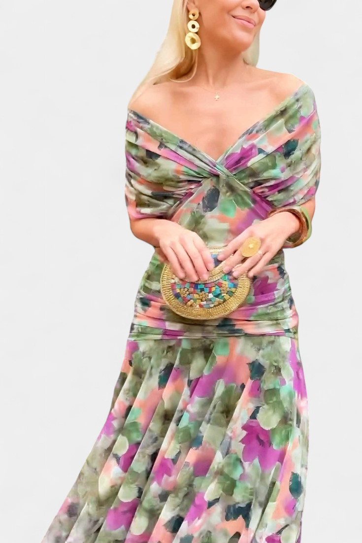 Laluna® | Elegante Jurk Met V-Hals