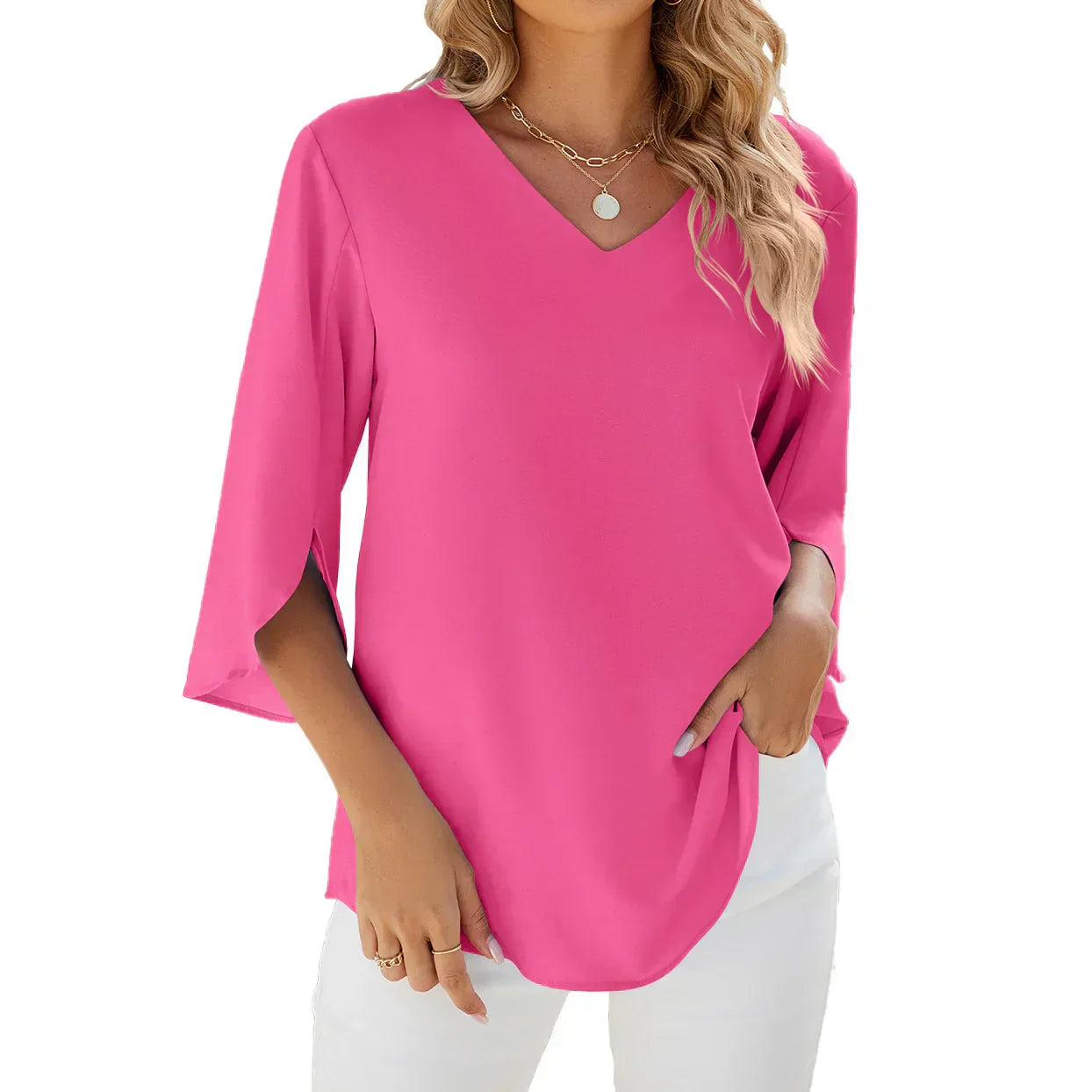 Vanessa | Blouse met V-hals