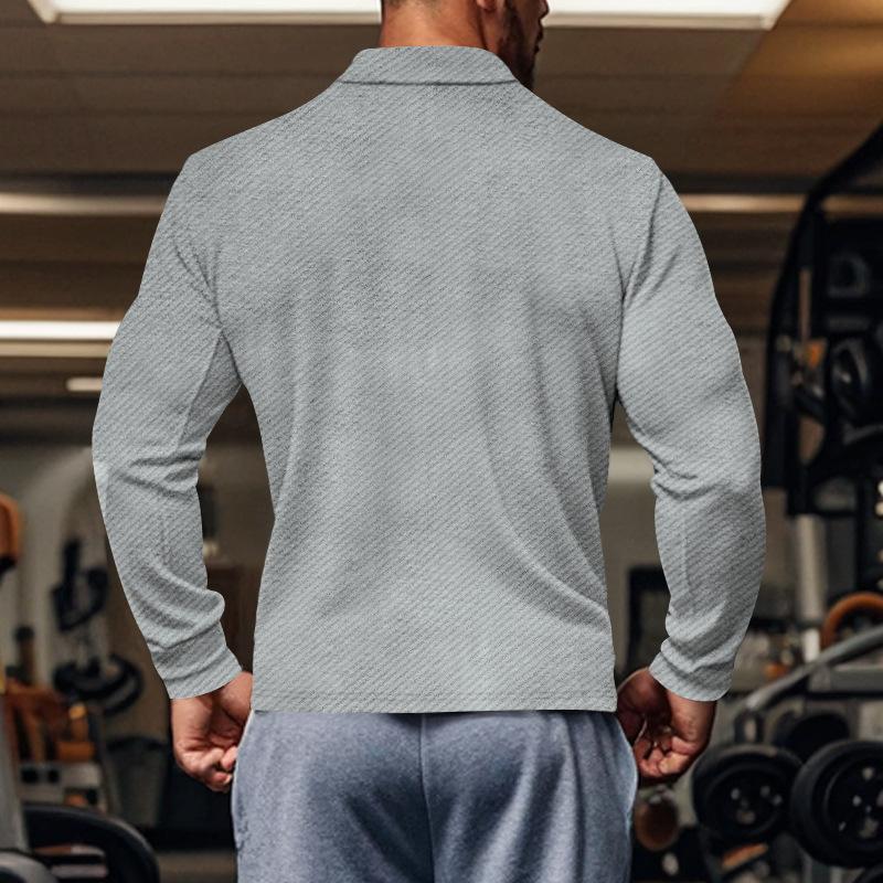 Heren Casual Overhemdjack van Twillstof met Lange Mouwen en Revers 81404977M