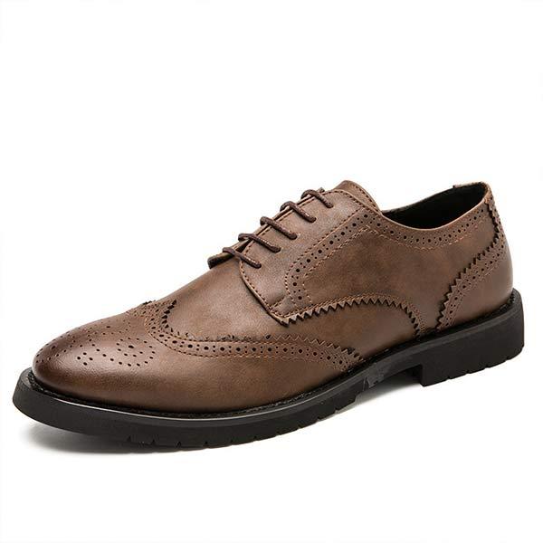 HEREN LEEREN VETERSCHOENEN MET GEWELD BOVENPATROON 21806352