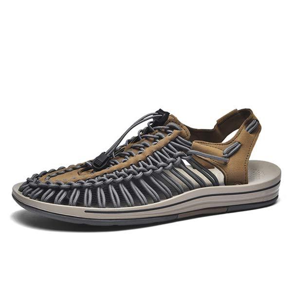 HEREN HANDGEWEVEN STRAND SANDALEN 53152187