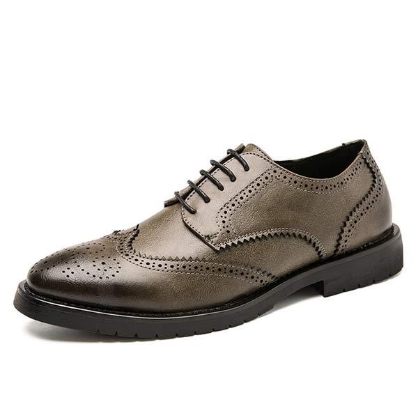 HEREN LEEREN VETERSCHOENEN MET GEWELD BOVENPATROON 21806352
