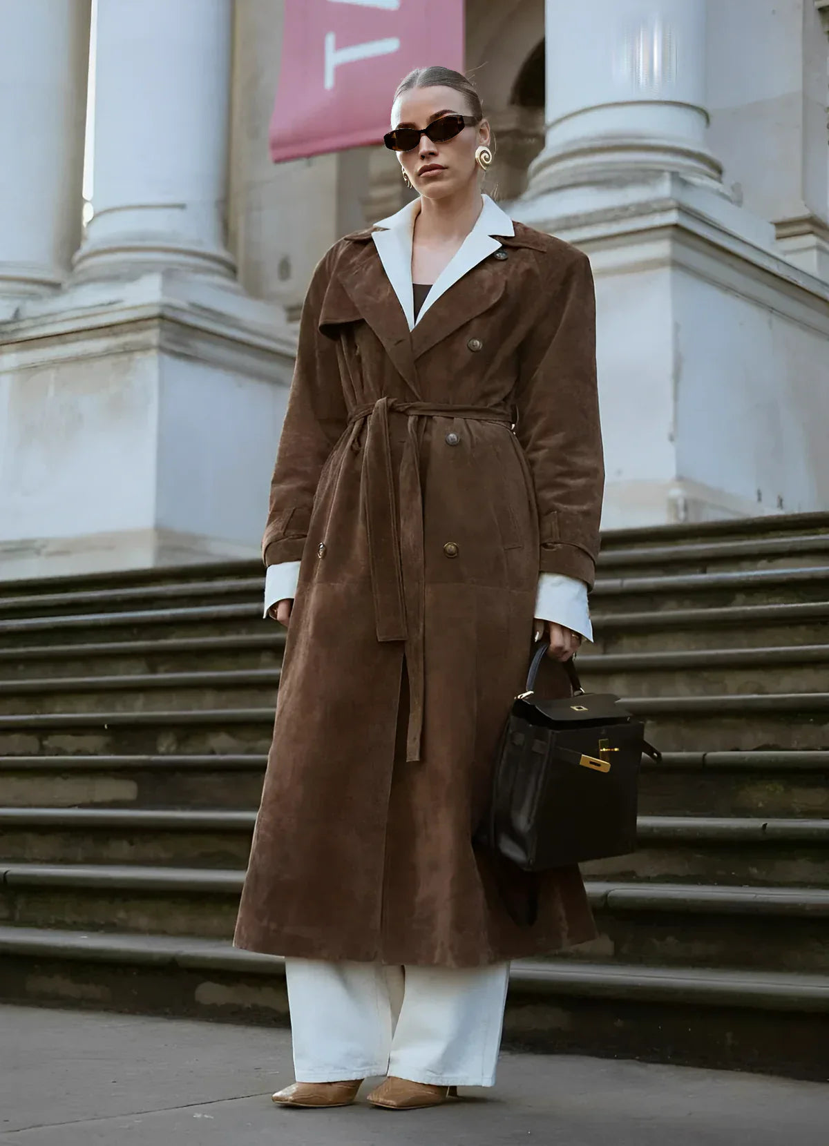 Oranji ® | Harlow | Suède Trenchcoat