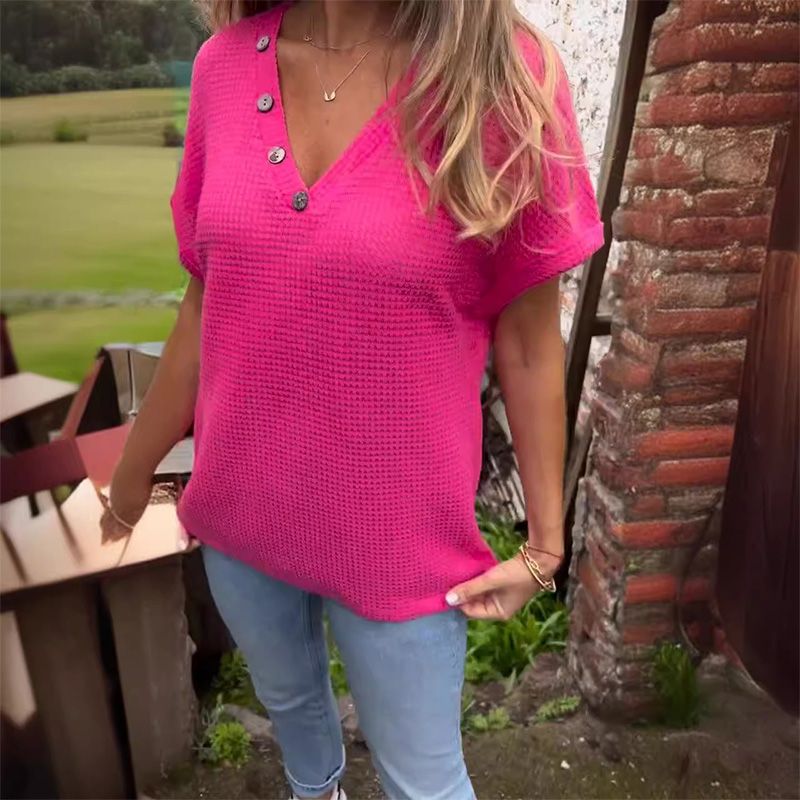 Oranji ® | CozyChic | Top met korte mouwen
