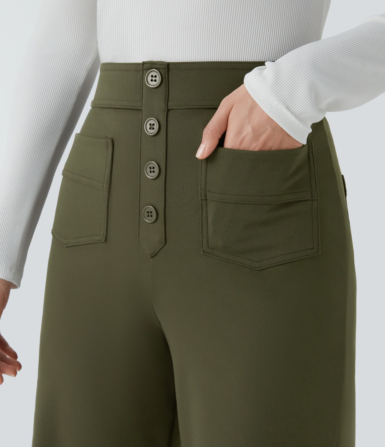 Oranji ® | Jade | Elastische broek met hoge Taille
