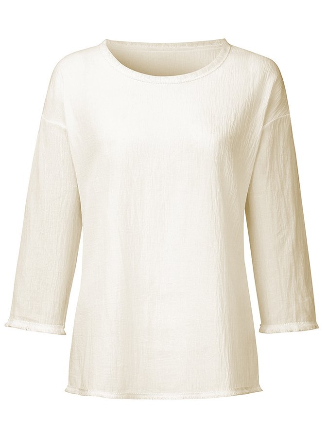 Oranji ® | Charleigh | Stijlvol casual linnen T-shirt