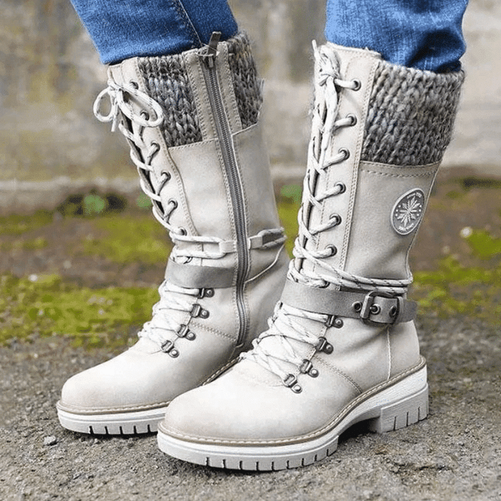 FrostLuxe – Waterdichte Halfhoge Veterschoenen