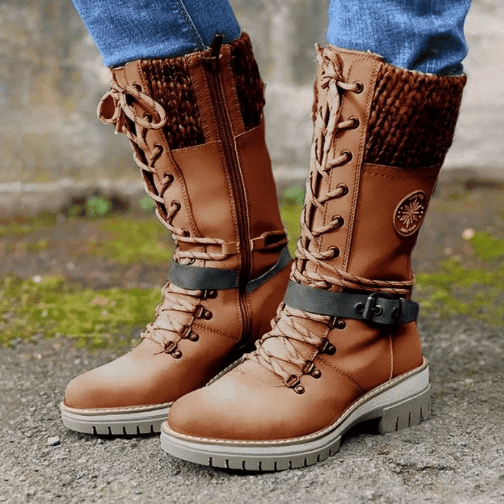 FrostLuxe – Waterdichte Halfhoge Veterschoenen