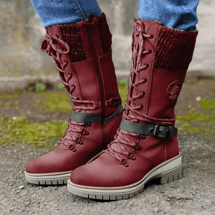 FrostLuxe – Waterdichte Halfhoge Veterschoenen